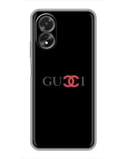 Чохол для OPPO A18 з картинкою «Gucci — червоний градієнт»
