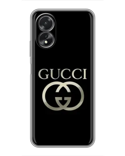 Чохол для OPPO A18 з картинкою «Gucci — золото на чорному» Чохол для OPPO A18 з картинкою «Gucci — золото на чорному»