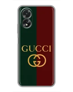 Чохол для OPPO A18 з картинкою «Gucci — темно-зелений градієнт»