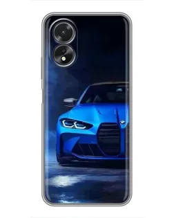 Чохол для OPPO A18 з картинкою «Блакитна BMW M4» Чохол для OPPO A18 з картинкою «Блакитна BMW M4»