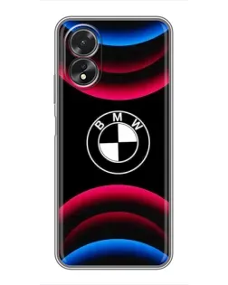 Чохол для OPPO A18 з картинкою «Логотип BMW та неонові дуги» Чохол для OPPO A18 з картинкою «Логотип BMW та неонові дуги»