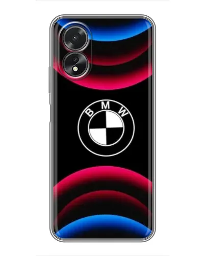 Чохол для OPPO A18 з картинкою «Логотип BMW та неонові дуги» Чохол для OPPO A18 з картинкою «Логотип BMW та неонові дуги»