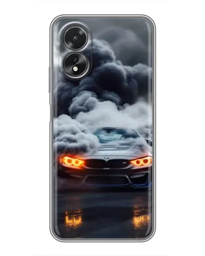 Чохол для OPPO A18 з картинкою «BMW у диму» Чохол для OPPO A18 з картинкою «BMW у диму»