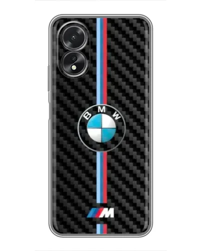 Чохол для OPPO A18 з картинкою «Емблема BMW та карбон» Чохол для OPPO A18 з картинкою «Емблема BMW та карбон»