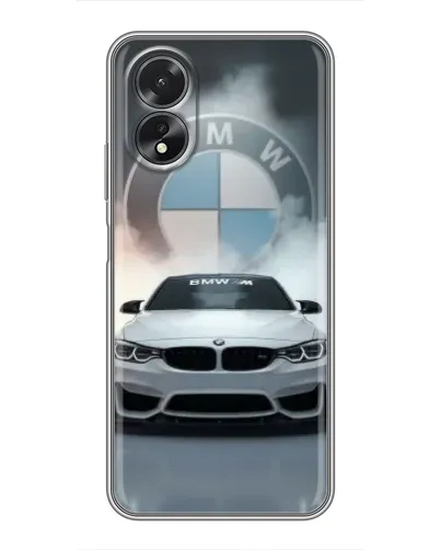 Чехол для OPPO A18 с картинкой «BMW в белом дыму» Чехол для OPPO A18 с картинкой «BMW в белом дыму»