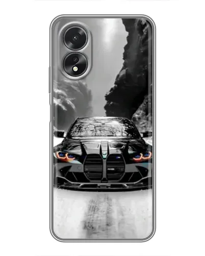 Чехол для OPPO A18 с картинкой «BMW — акварельный дрифт» Чехол для OPPO A18 с картинкой «BMW — акварельный дрифт»