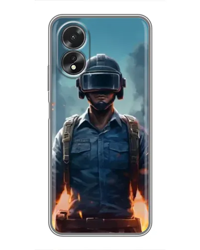 Чохол для OPPO A18 з картинкою «PUBG — реалістичний герой» Чохол для OPPO A18 з картинкою «PUBG — реалістичний герой»