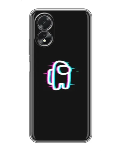 Чохол для OPPO A18 з картинкою «Among Us неон»