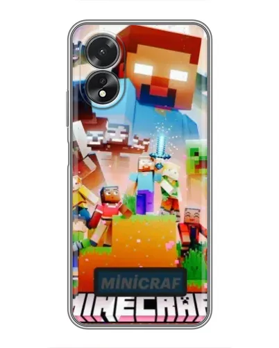Чохол для OPPO A18 з картинкою «Minecraft герої гри»