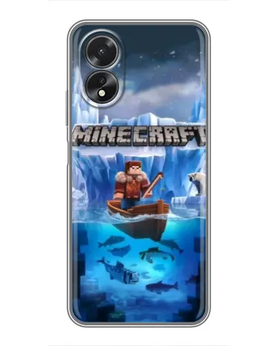 Чохол для OPPO A18 з картинкою «Minecraft льодянийсвіт»