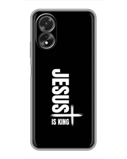 Чохол для OPPO A18 з картинкою «Вертикаль віри Jesus»