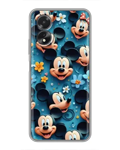 Чехол для OPPO A18 с картинкой «Паттерн Микки и Минни» Чехол для OPPO A18 с картинкой «Паттерн Микки и Минни»