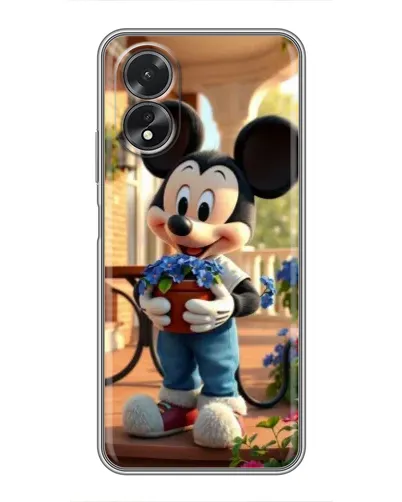 Чехол для OPPO A18 с картинкой «Микки садовод» Чехол для OPPO A18 с картинкой «Микки садовод»