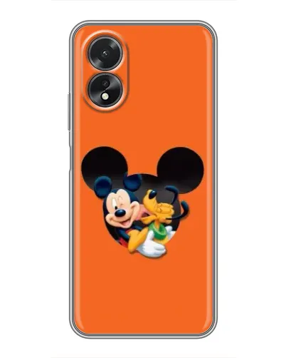 Чехол для OPPO A18 с картинкой «Сердце Микки Минни» Чехол для OPPO A18 с картинкой «Сердце Микки Минни»