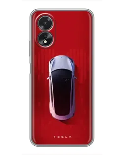 Чохол для OPPO A18 з картинкою «Tesla Top View» Чохол для OPPO A18 з картинкою «Tesla Top View»