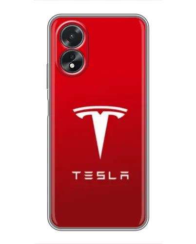 Чохол для OPPO A18 з картинкою «Tesla Red Classic»