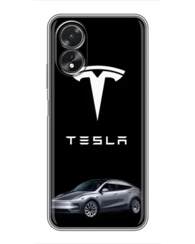 Чохол для OPPO A18 з картинкою «Tesla Model Y»