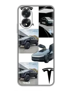 Чохол для OPPO A18 з картинкою «Колаж Cybertruck Tesla» Чохол для OPPO A18 з картинкою «Колаж Cybertruck Tesla»