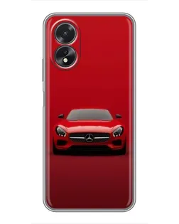 Чохол для OPPO A18 з картинкою «Червоний Mercedes AMG»