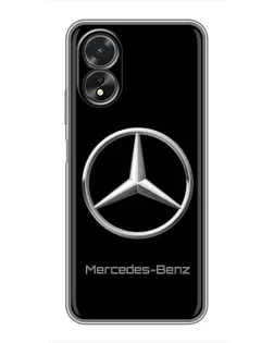 Чохол для OPPO A18 з картинкою «Mercedes Silver Logo»