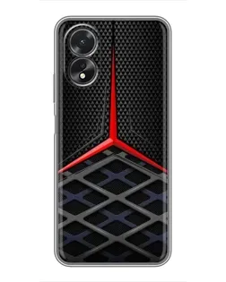 Чохол для OPPO A18 з картинкою «Mercedes Carbon Grid»