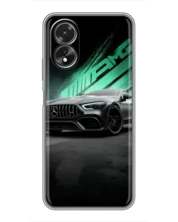 Чохол для OPPO A18 з картинкою «Темний Mercedes AMG»