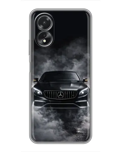 Чохол для OPPO A18 з картинкою «Mercedes у диму» Чохол для OPPO A18 з картинкою «Mercedes у диму»