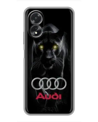 Чохол для OPPO A18 з картинкою «Пантера та Audi» Чохол для OPPO A18 з картинкою «Пантера та Audi»