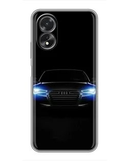 Чохол для OPPO A18 з картинкою «Audi в неоні»