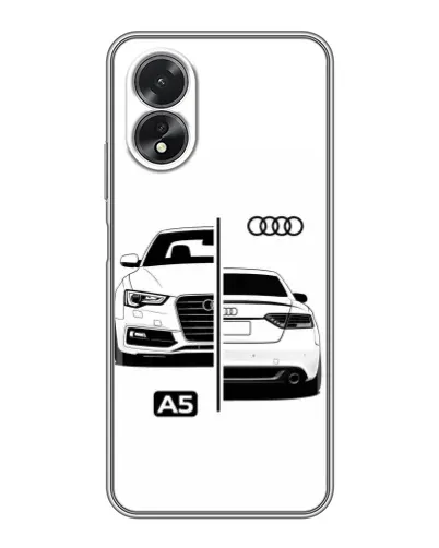 Чохол для OPPO A18 з картинкою «Audi — контрастний дизайн» Чохол для OPPO A18 з картинкою «Audi — контрастний дизайн»