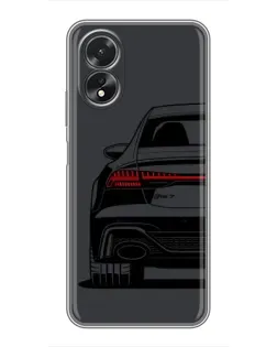 Чохол для OPPO A18 з картинкою «Задня частина Audi — арт»