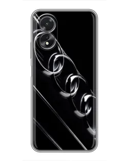 Чохол для OPPO A18 з картинкою «Audi — абстрактні кільця»