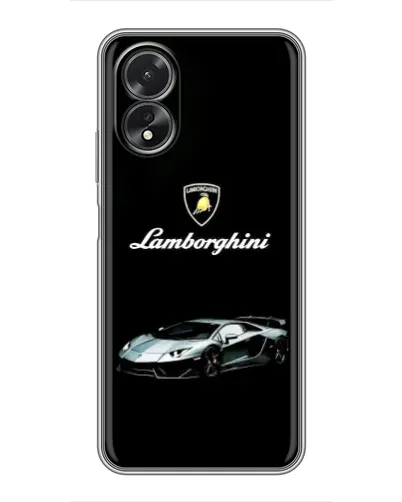 Чехол для OPPO A18 с картинкой «Логотип Lamborghini классика»