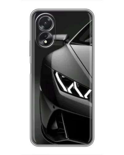 Чехол для OPPO A18 с картинкой «Lamborghini фары детализация»