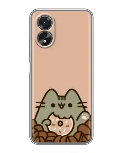 Чохол для OPPO A18 з картинкою «Кавовий Пушин»