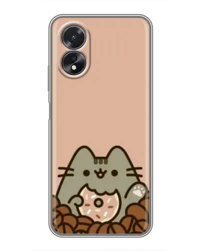 Чохол для OPPO A18 з картинкою «Кавовий Пушин» Чохол для OPPO A18 з картинкою «Кавовий Пушин»