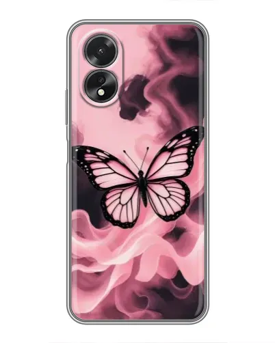 Чохол для OPPO A18 з картинкою «Метелик у диму»