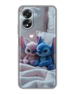 Чохол для OPPO A18 з картинкою «Плюшеві Стіч Ангел»