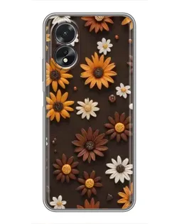 Чохол для OPPO A18 з картинкою «Візерунок з маленьких соняшників» Чохол для OPPO A18 з картинкою «Візерунок з маленьких соняшників»