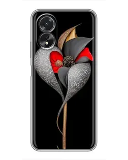 Чохол для OPPO A18 з картинкою «Срібна фантазійна квітка» Чохол для OPPO A18 з картинкою «Срібна фантазійна квітка»