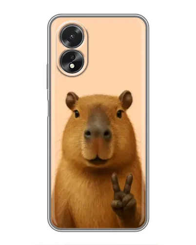 Чохол для OPPO A18 з картинкою «Капібара вікторія»
