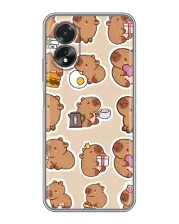 Чохол для OPPO A18 з картинкою «Капібари паттерн» Чохол для OPPO A18 з картинкою «Капібари паттерн»