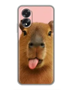 Чохол для OPPO A18 з картинкою «Капібара з язиком» Чохол для OPPO A18 з картинкою «Капібара з язиком»