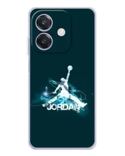 Чохол для OPPO A3 з картинкою «Jordan Blue Fire» Чохол для OPPO A3 з картинкою «Jordan Blue Fire»