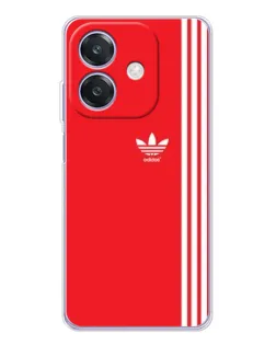 Чохол для OPPO A3 з картинкою «Червоний мінімалізм Adidas»
