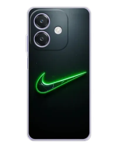 Чохол для OPPO A3 з картинкою «Неоновий контур Nike»