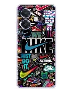 Чохол для OPPO A3 з картинкою «Яскравий колаж Nike»