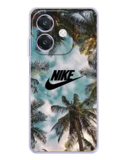 Чохол для OPPO A3 з картинкою «Тропічний принт Nike»
