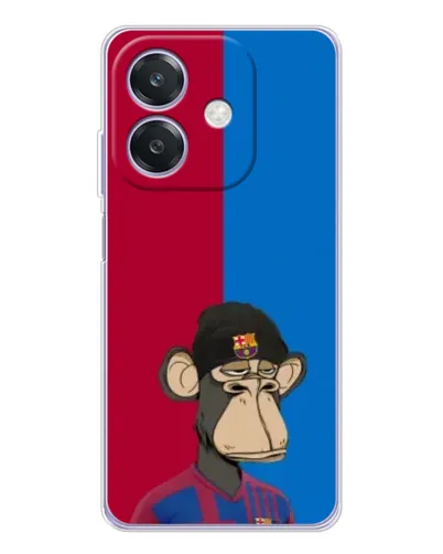 Чохол для OPPO A3 з картинкою «Bored Ape — фанат Барси» Чохол для OPPO A3 з картинкою «Bored Ape — фанат Барси»