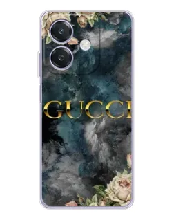 Чохол для OPPO A3 з картинкою «Абстрактні квіти Gucci» Чохол для OPPO A3 з картинкою «Абстрактні квіти Gucci»